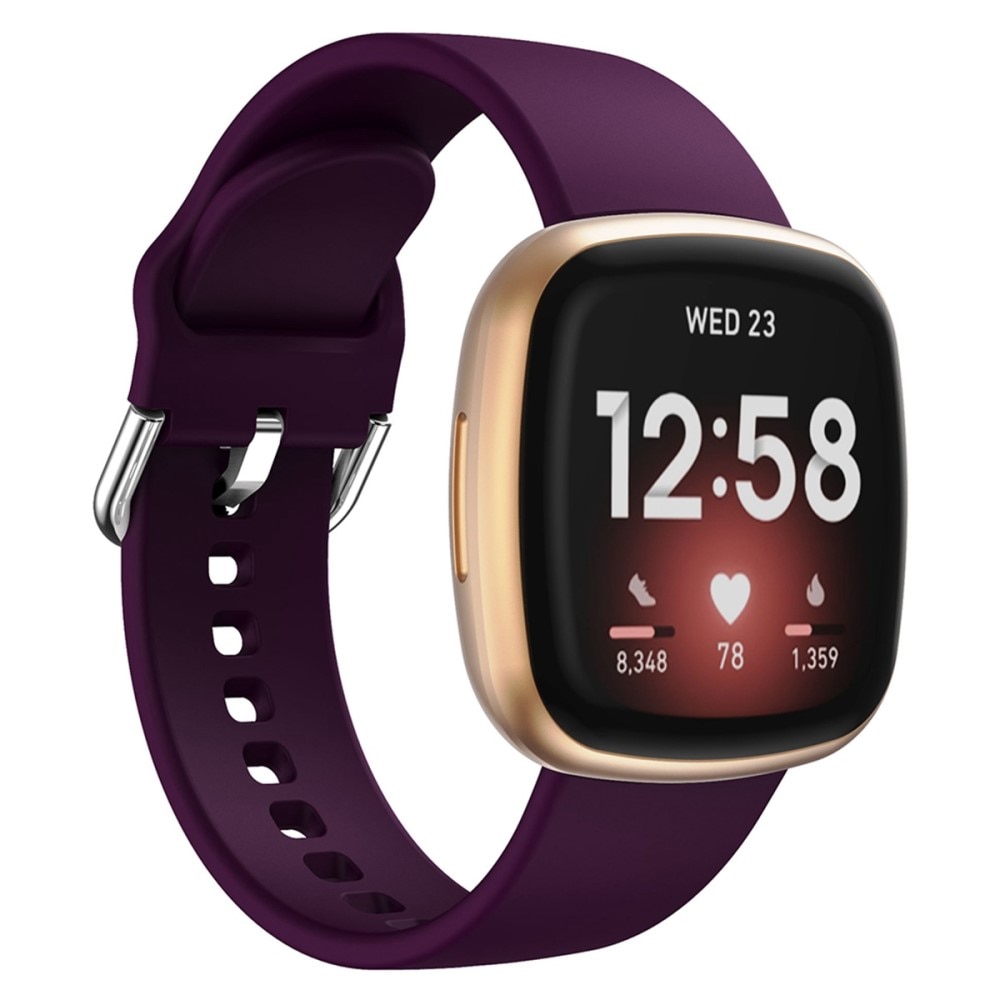 Fitbit Versa 4 Siliconen bandje Paars