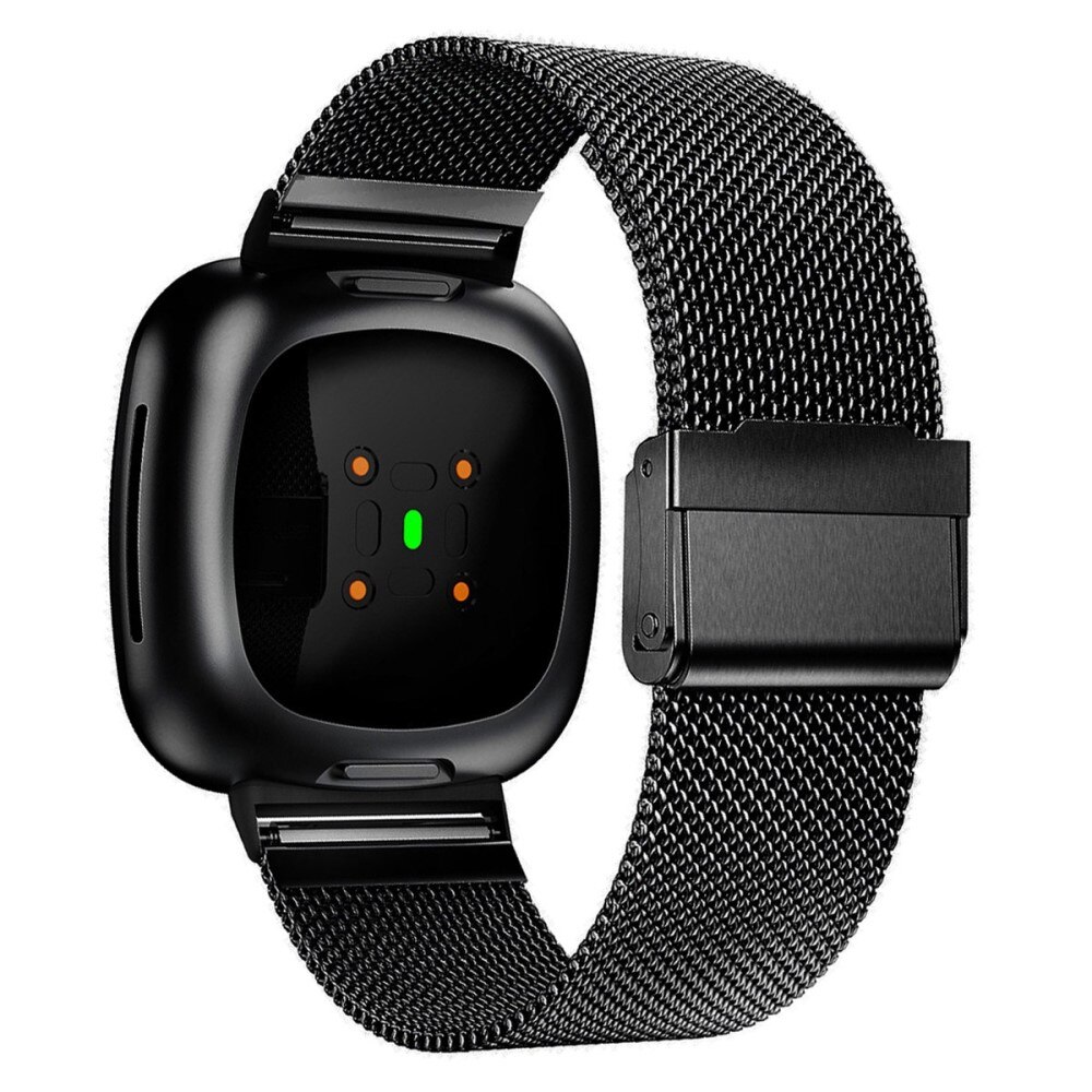 Fitbit Versa 3/Sense Armband Mesh Zwart