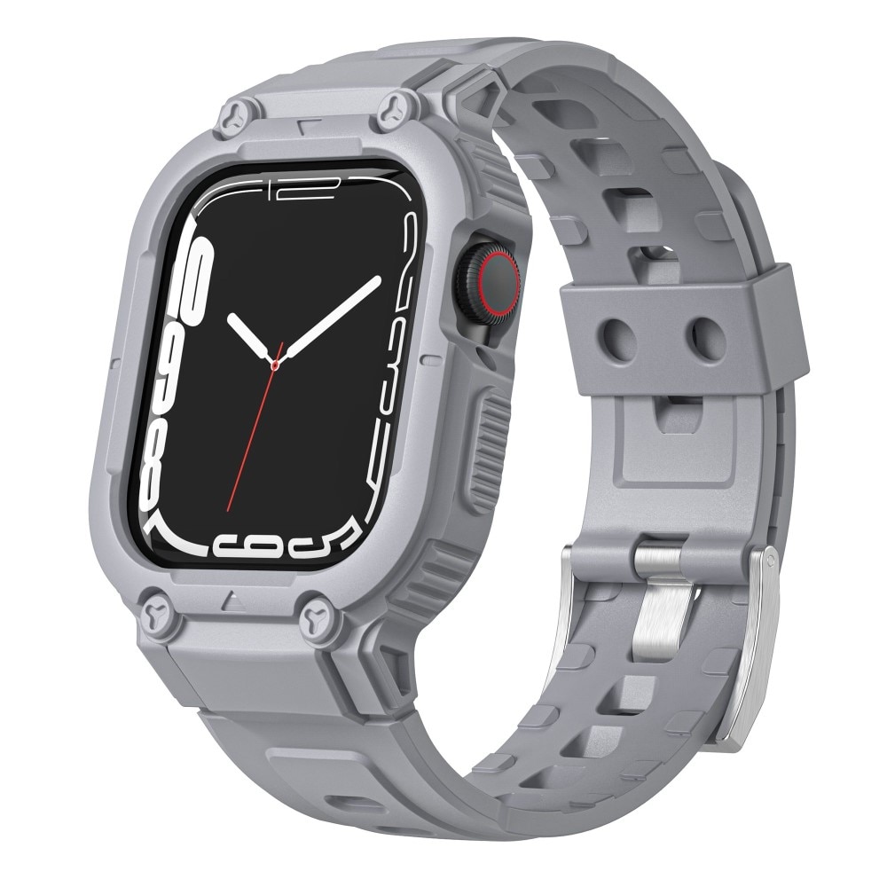 Apple Watch 41mm Series 9 Adventure Case + Armband grijs