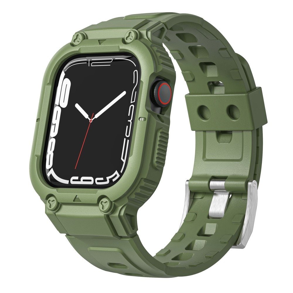 Apple Watch 41mm Series 9 Adventure Case + Armband groen