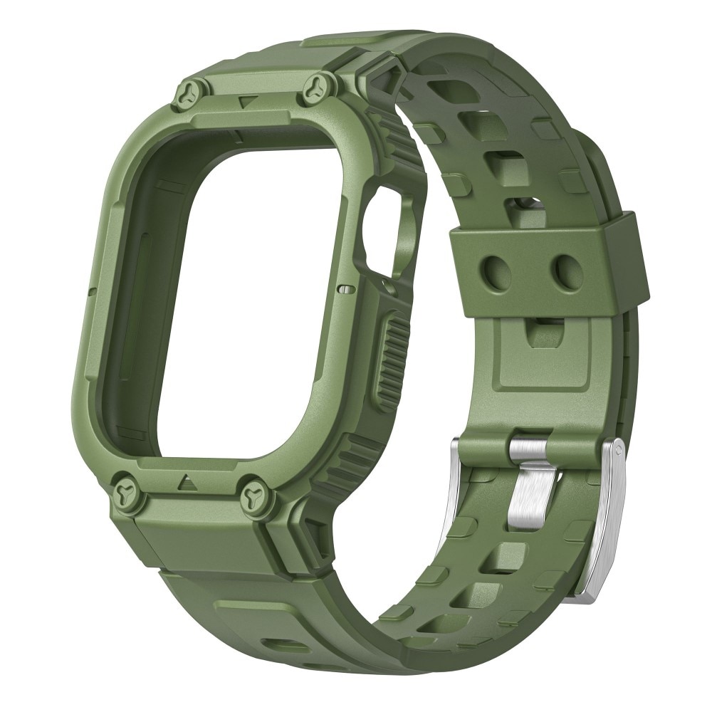 Apple Watch 45mm Series 9 Adventure Case + Armband groen