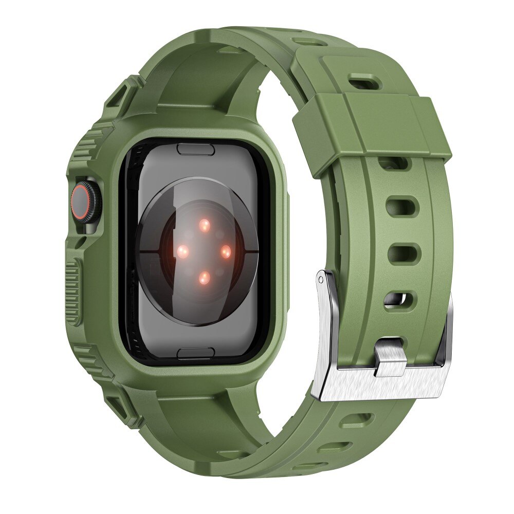 Apple Watch 45mm Series 9 Adventure Case + Armband groen