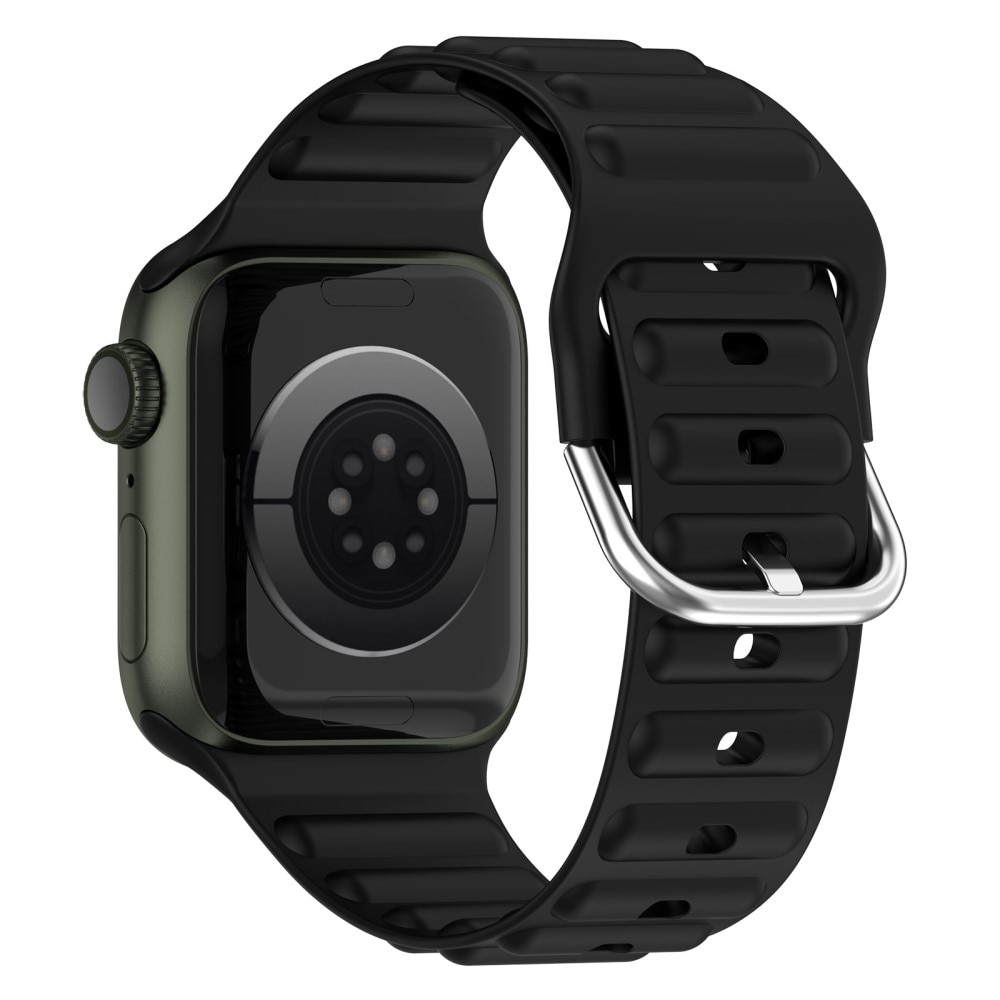 Apple Watch Ultra 49mm Resistant Siliconen bandje Zwart