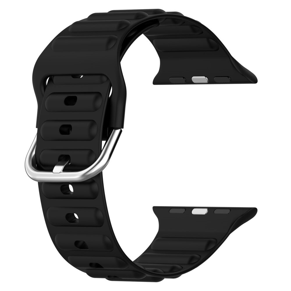 Apple Watch Ultra 49mm Resistant Siliconen bandje Zwart