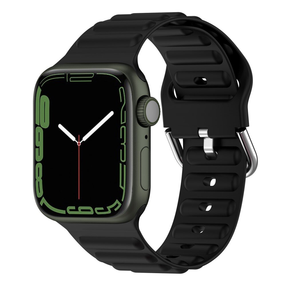 Apple Watch Ultra 49mm Resistant Siliconen bandje Zwart