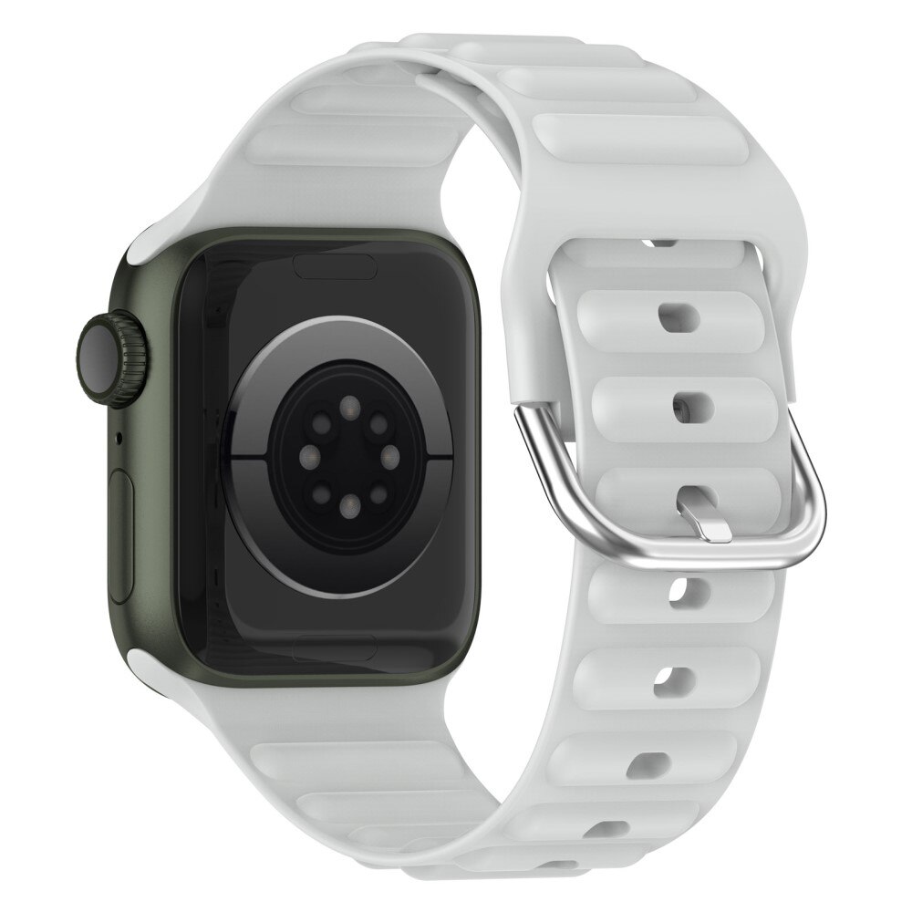 Apple Watch SE 44mm Resistant Siliconen bandje grijs