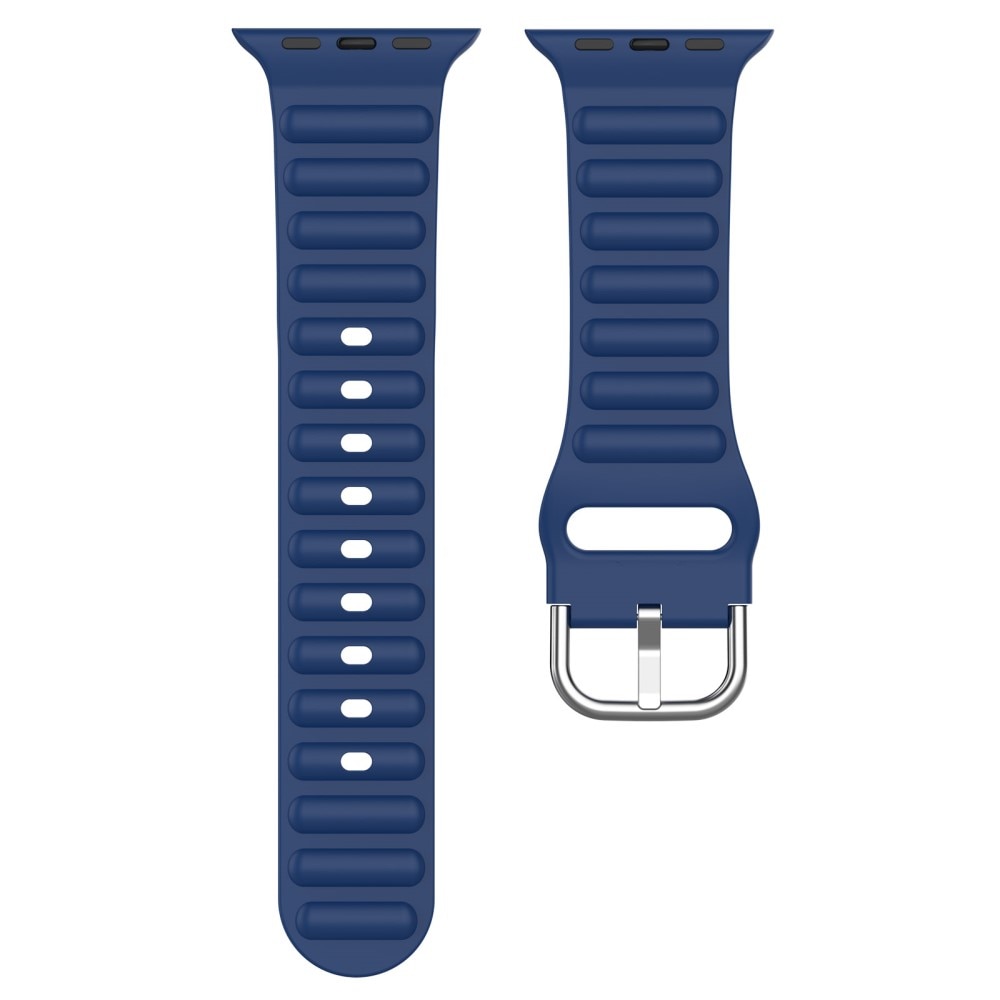Apple Watch 41mm Series 9 Resistant Siliconen bandje blauw