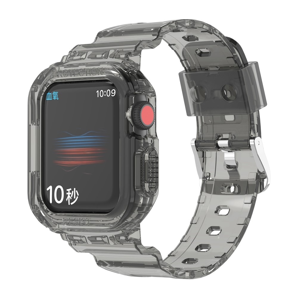 Apple Watch 44mm Crystal Case + Armband grijs