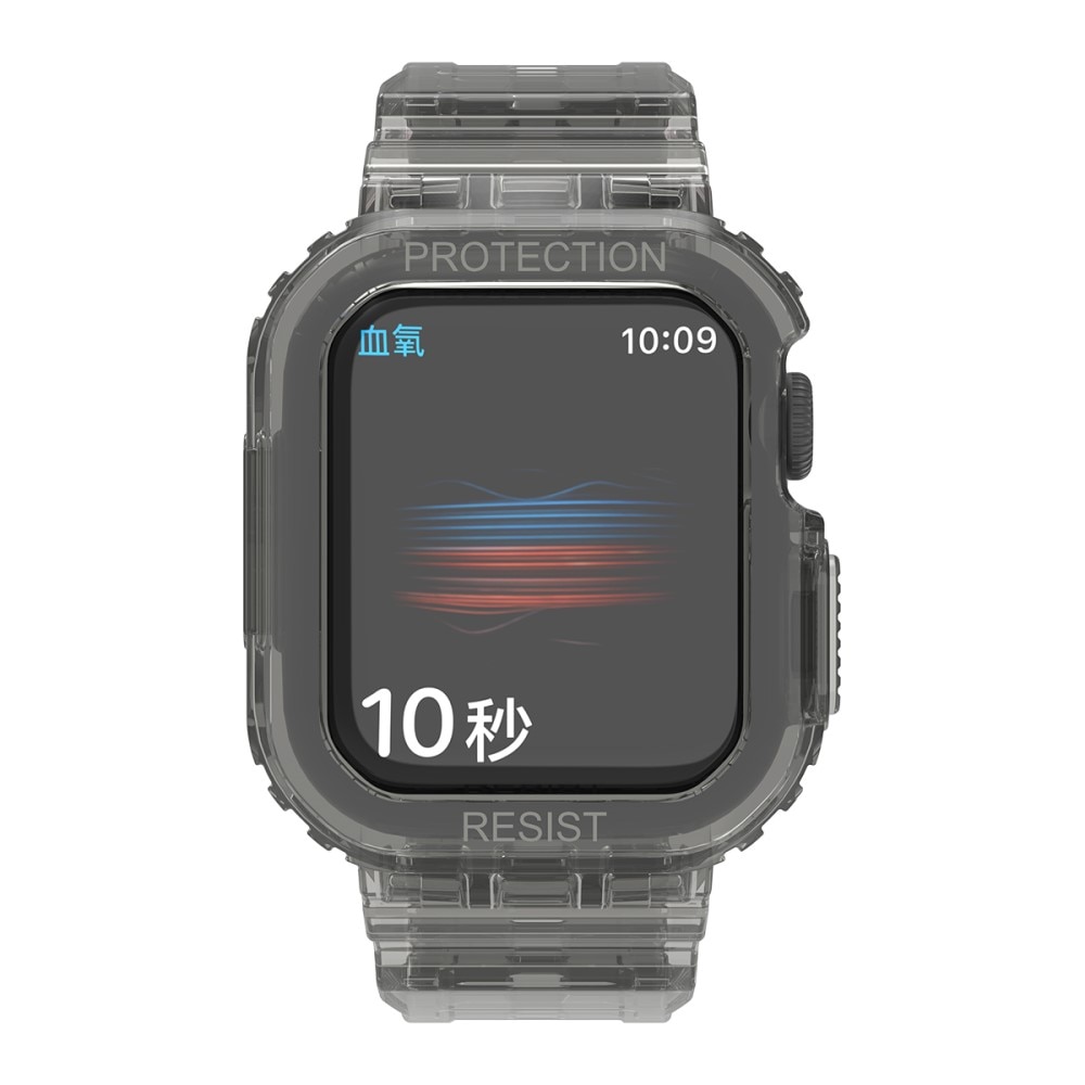 Apple Watch 44mm Crystal Case + Armband grijs