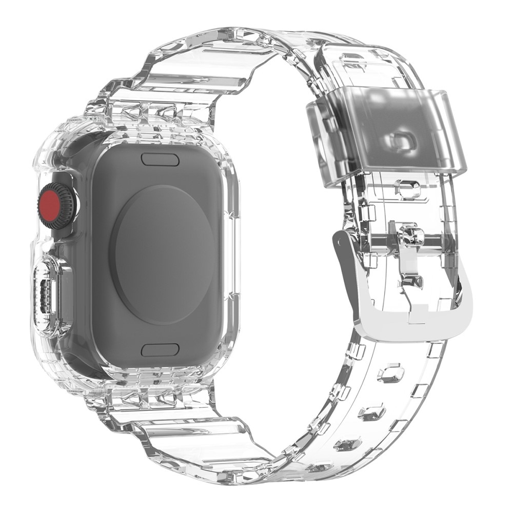 Apple Watch 45mm Series 9 Crystal Case + Armband transparant