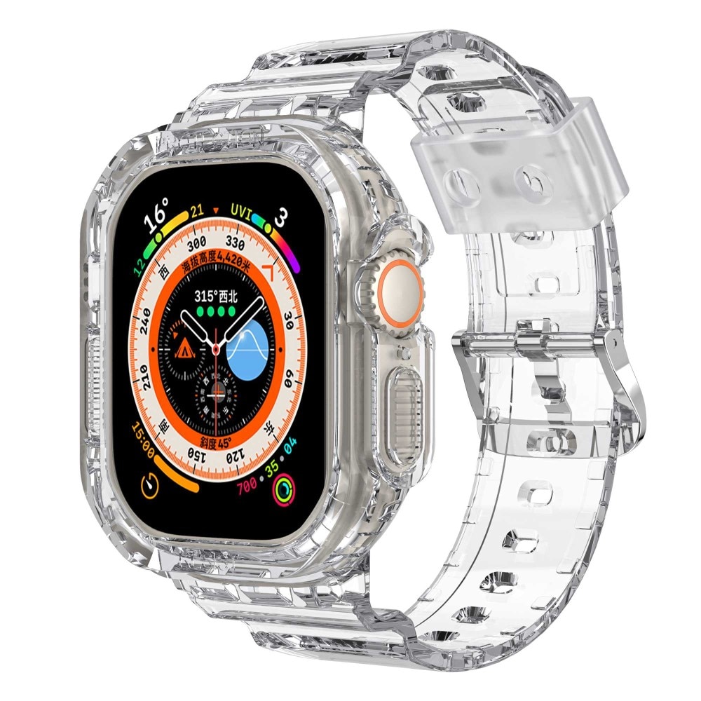 Apple Watch Ultra 49mm Crystal Case+Armband transparant
