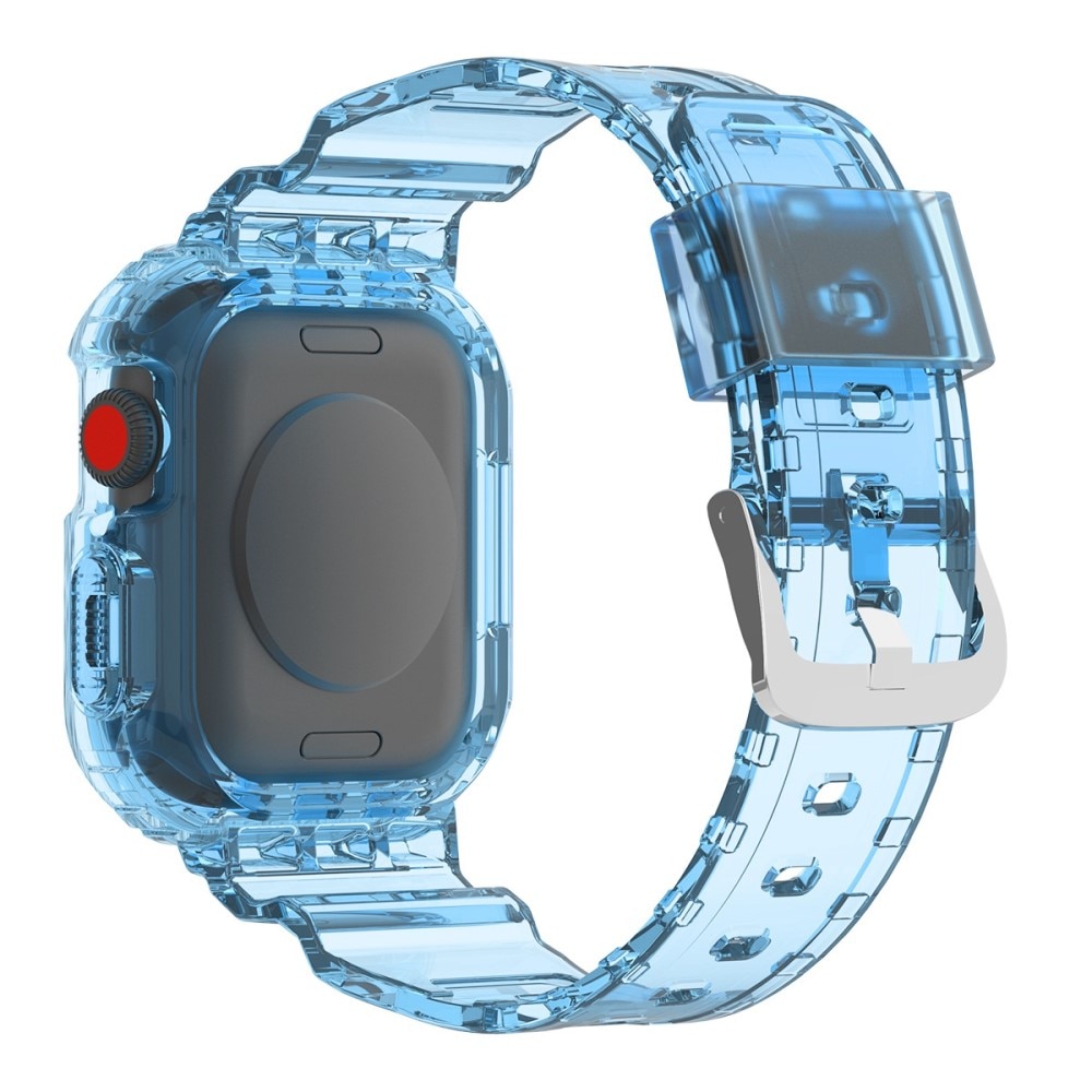 Apple Watch 38mm Crystal Case + Armband blauw