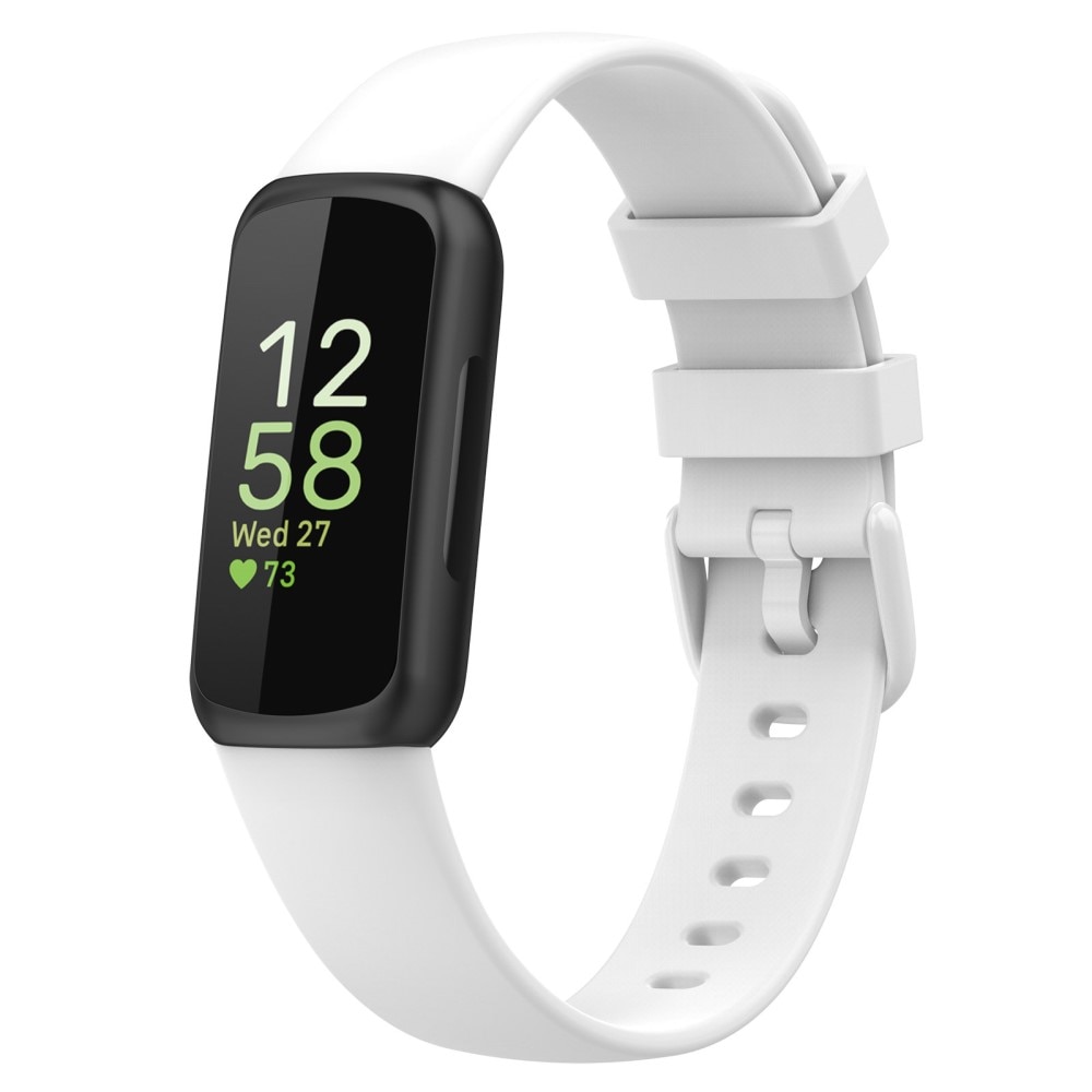 Fitbit Inspire 3 Siliconen bandje Wit (Small)