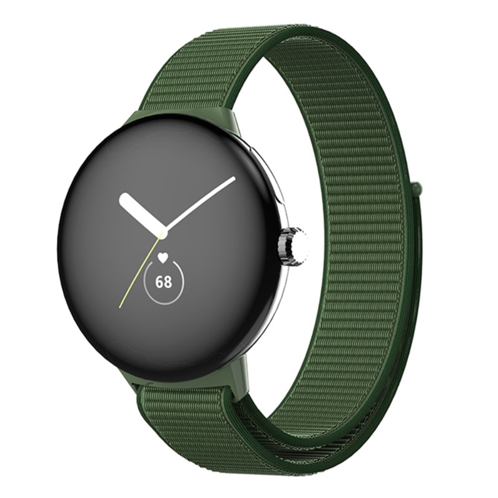 Google Pixel Watch 2 Nylon bandje groen