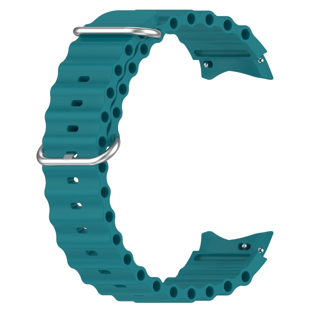 Samsung Galaxy Watch 6 44mm Full Fit Resistant Siliconen bandje, groen