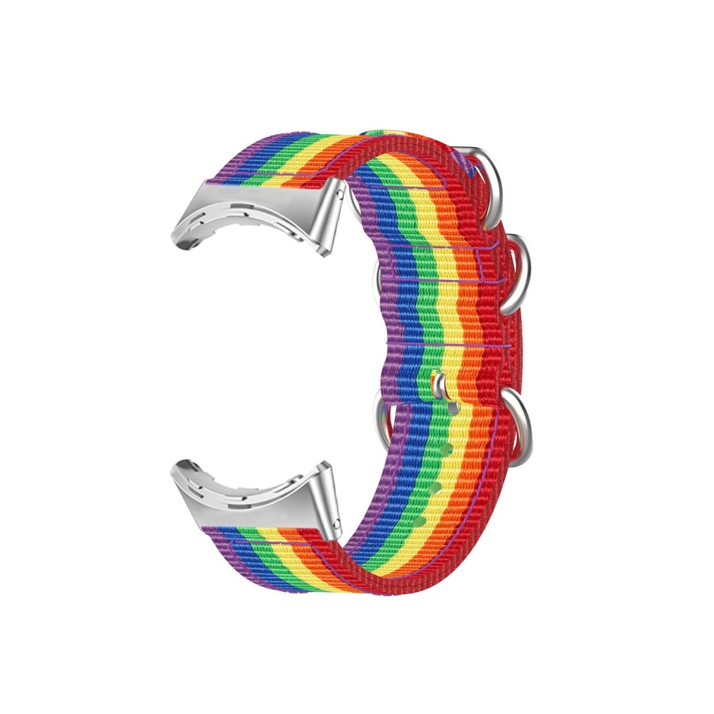 Google Pixel Watch Natobandje regenboog