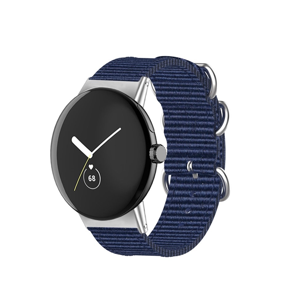 Google Pixel Watch 2 Natobandje blauw