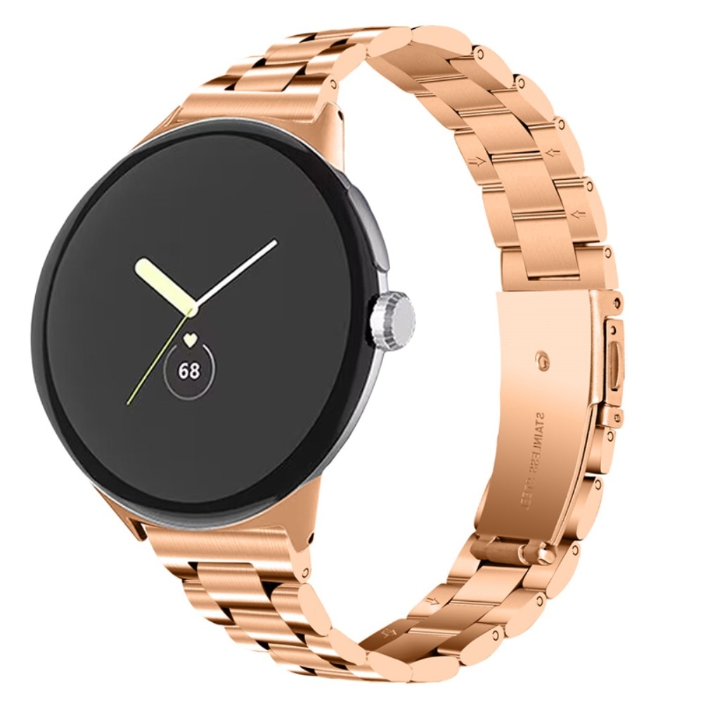 Google Pixel Watch 3 41mm Slim Metalen Armband rosé goud