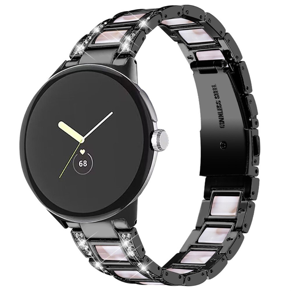 Google Pixel Watch Diamond Bracelet Black Pearl