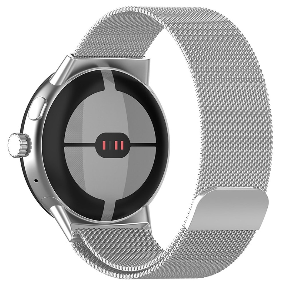 Google Pixel Watch 4 45mm Milanese bandje Zilver