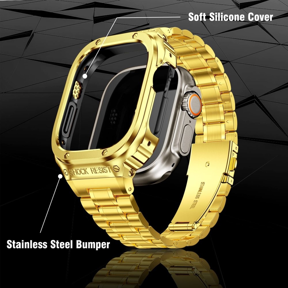 Apple Watch Ultra 2 49mm Full Metal Armband goud