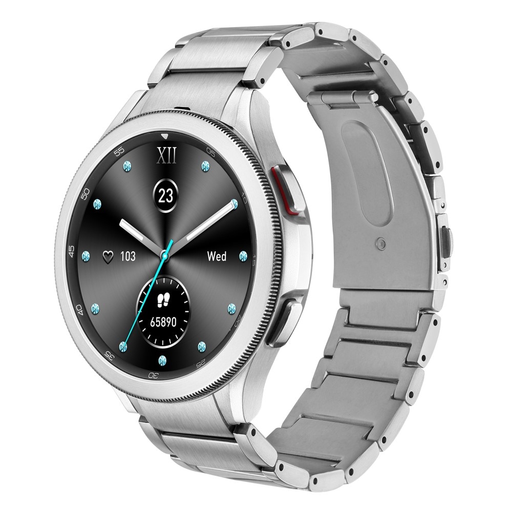 Samsung Galaxy Watch 5 Pro 45mm Full Fit Titanium Armband Zilver