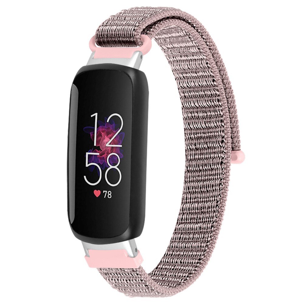 Fitbit Inspire 3 Nylon bandje roze