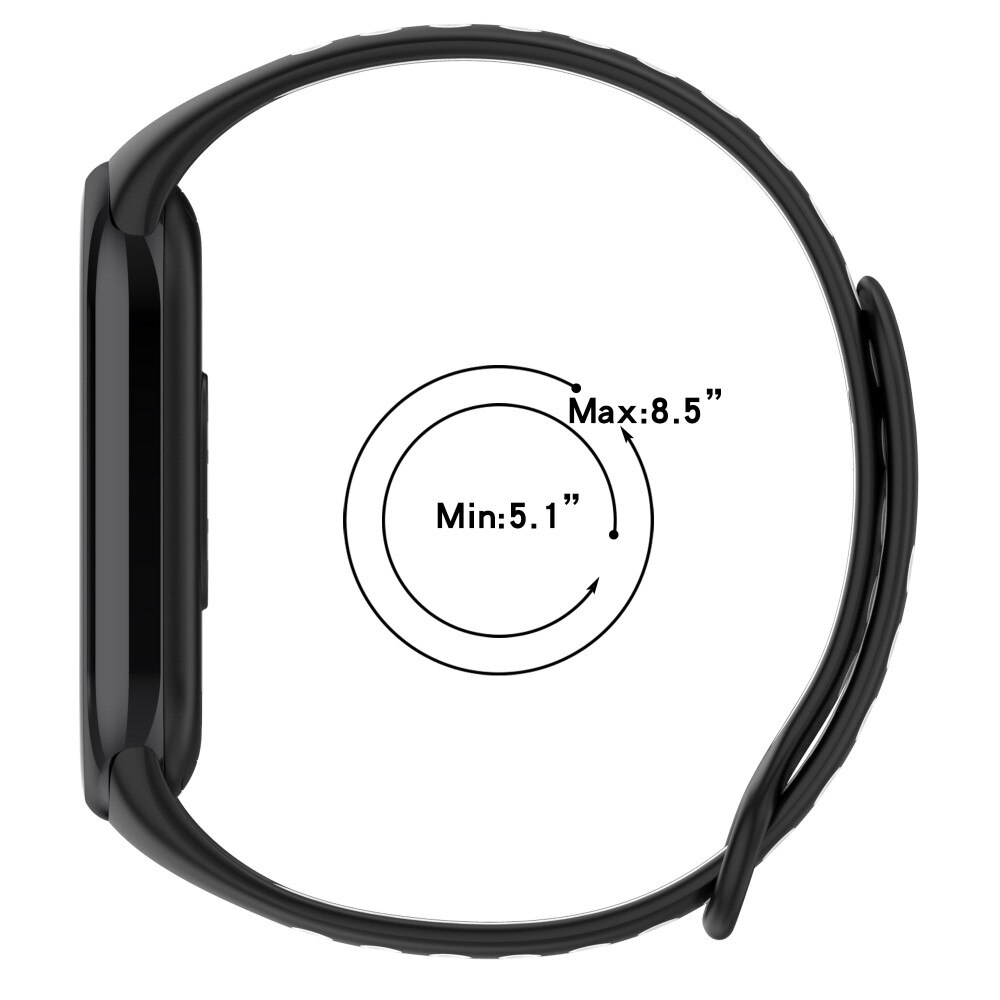 Xiaomi Smart Band 8 Sport Siliconen bandje grijs