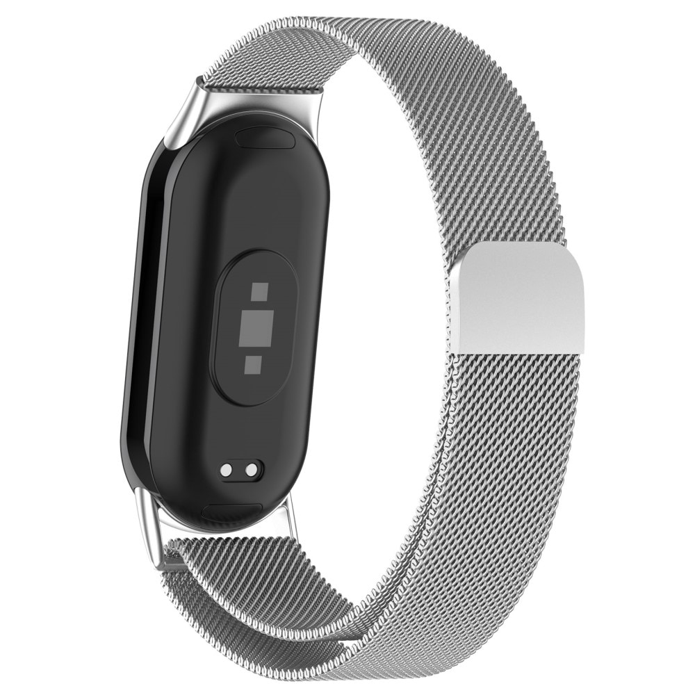 Xiaomi Smart Band 8 Milanese bandje zilver