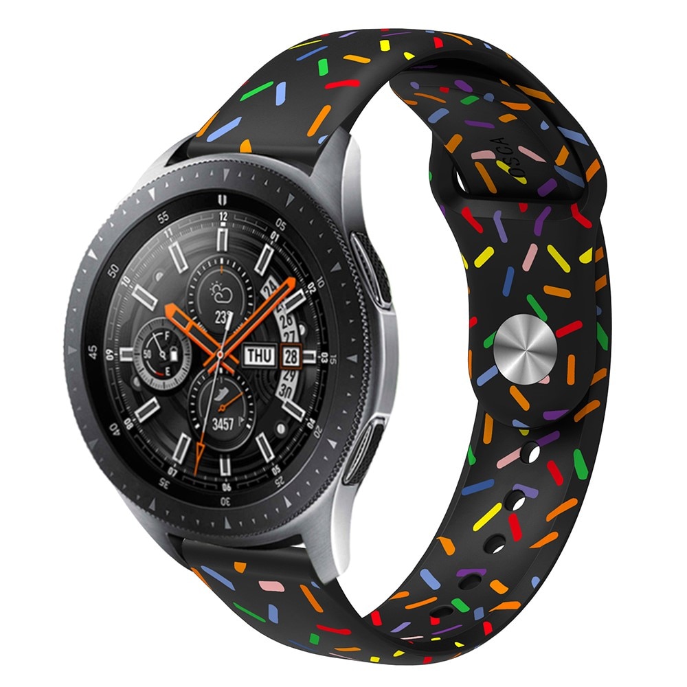 Huawei Watch GT 4 46mm Siliconen bandje zwart hagelslag