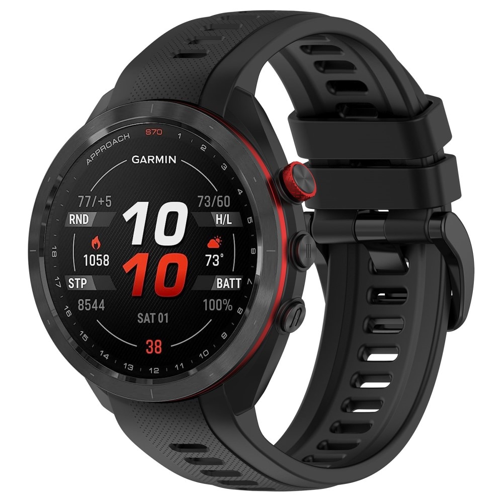 Garmin Approach S70 47mm Siliconen bandje zwart