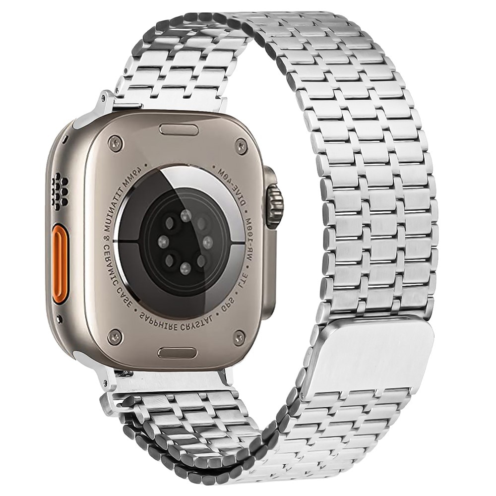 Apple Watch 41mm Series 8 Business Magnetic Armband zilver