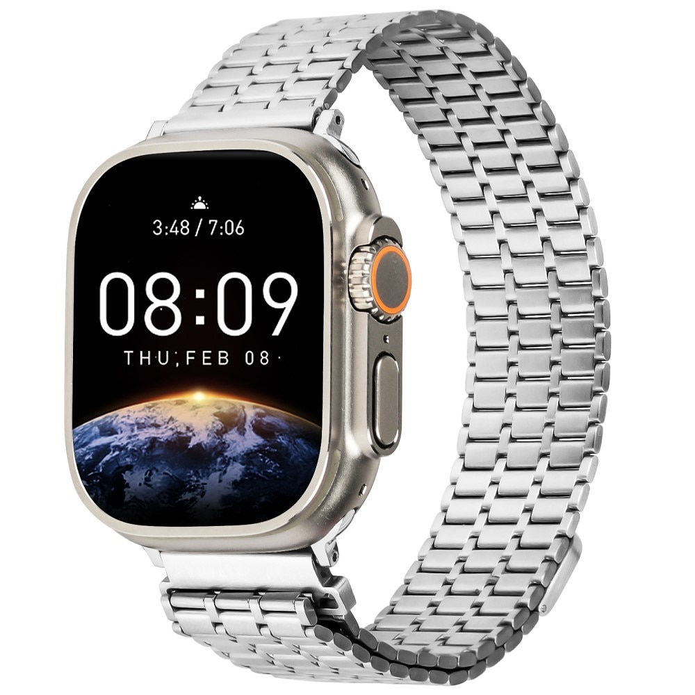 Apple Watch SE 40mm Business Magnetic Armband zilver