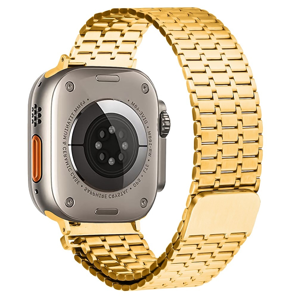 Apple Watch 45mm Series 7 Business Magnetic Armband goud