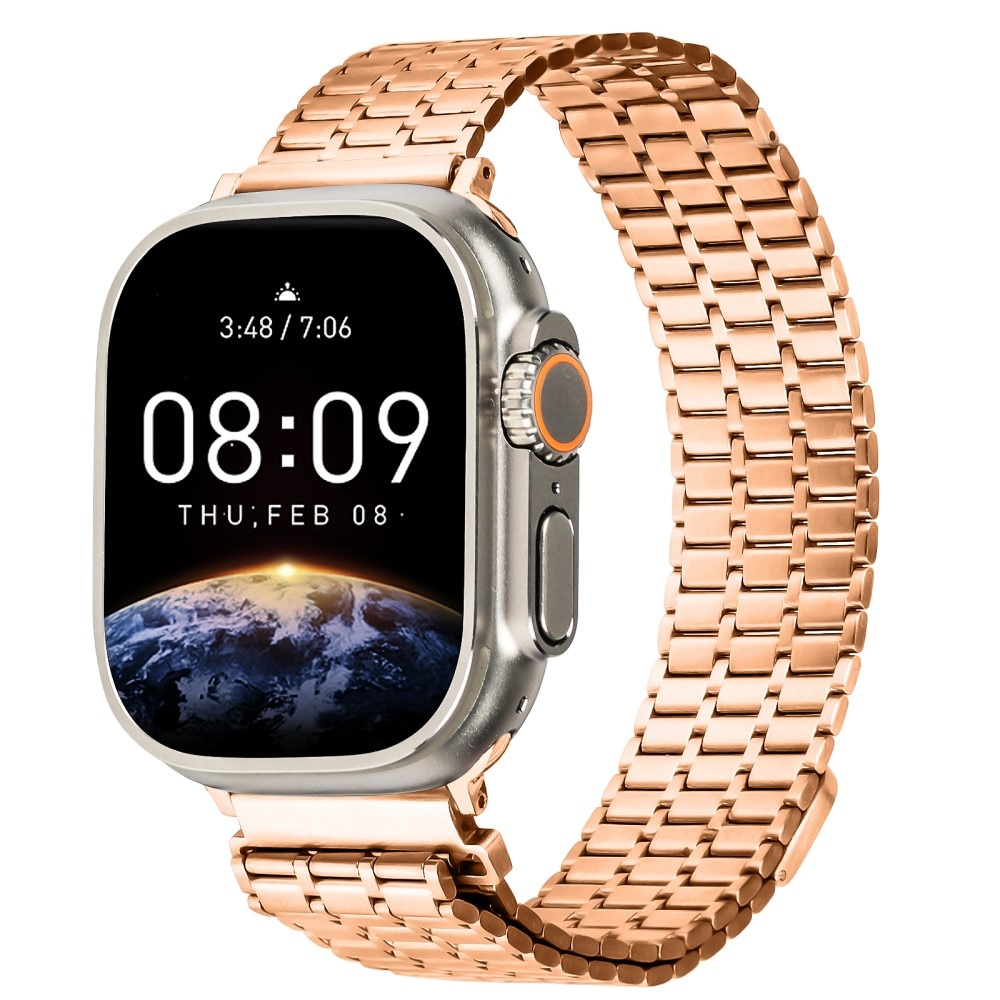 Apple Watch 42/44/45mm Business Magnetic Armband rosé goud