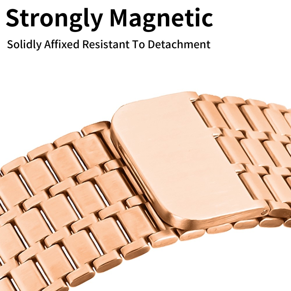 Apple Watch SE 44mm Business Magnetic Armband rosé goud