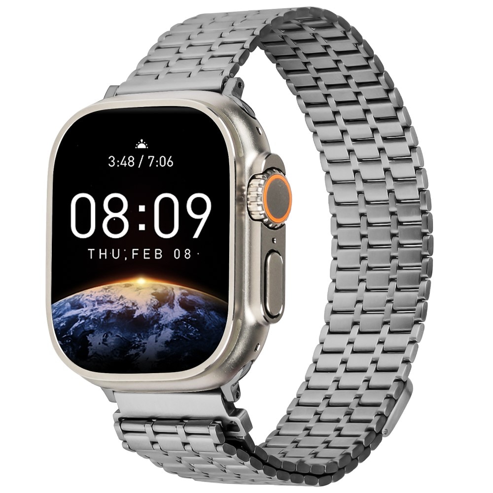 Apple Watch 42mm Business Magnetic Armband grijs