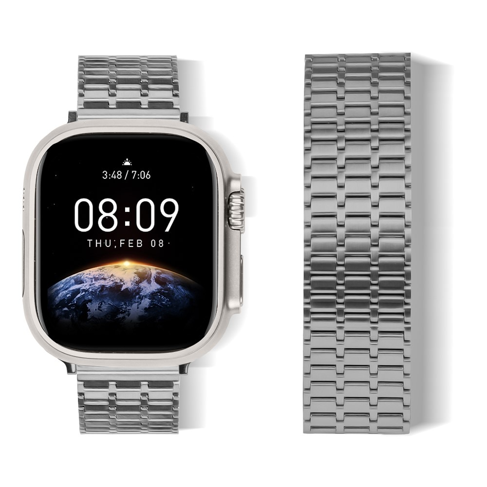 Apple Watch SE 44mm Business Magnetic Armband grijs