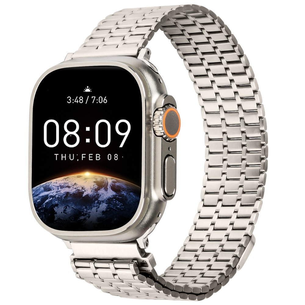 Apple Watch 45mm Series 7 Business Magnetic Armband titanium