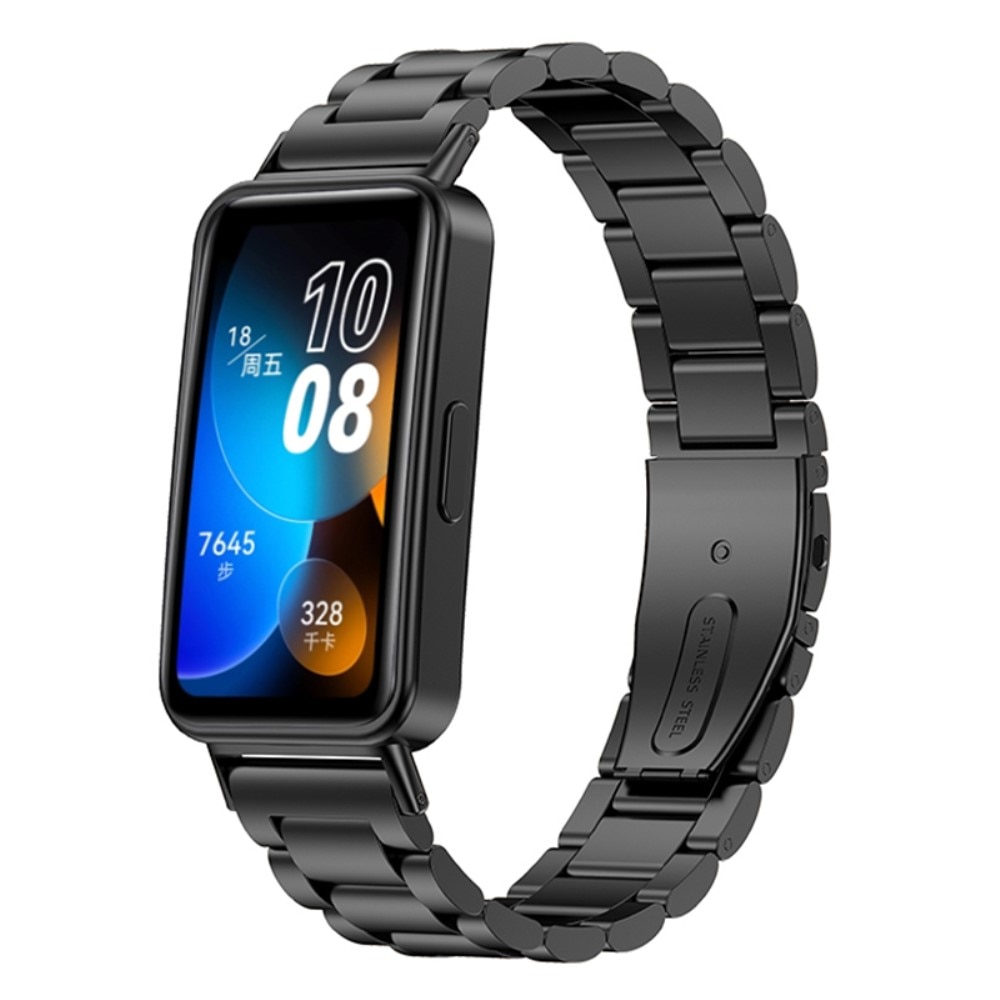 Huawei Band 8 Metalen Armband zwart