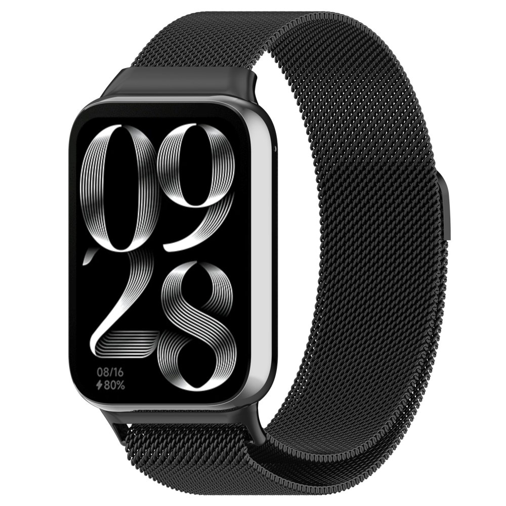Xiaomi Smart Band 8 Pro Milanese bandje Zwart