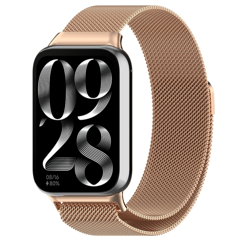 Xiaomi Smart Band 8 Pro Milanese bandje Rosé goud