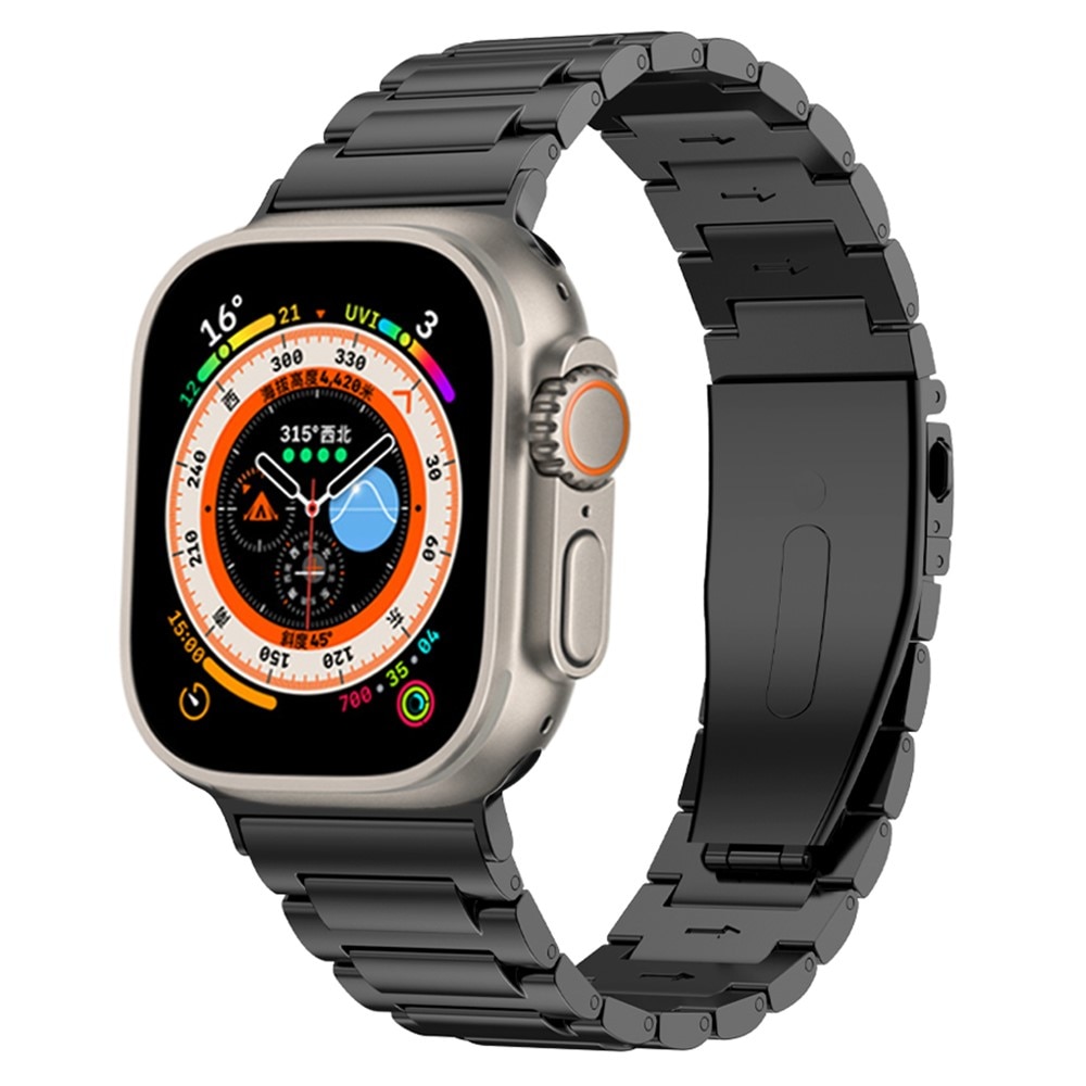 Apple Watch Ultra 49mm Titanium Armband Zwart