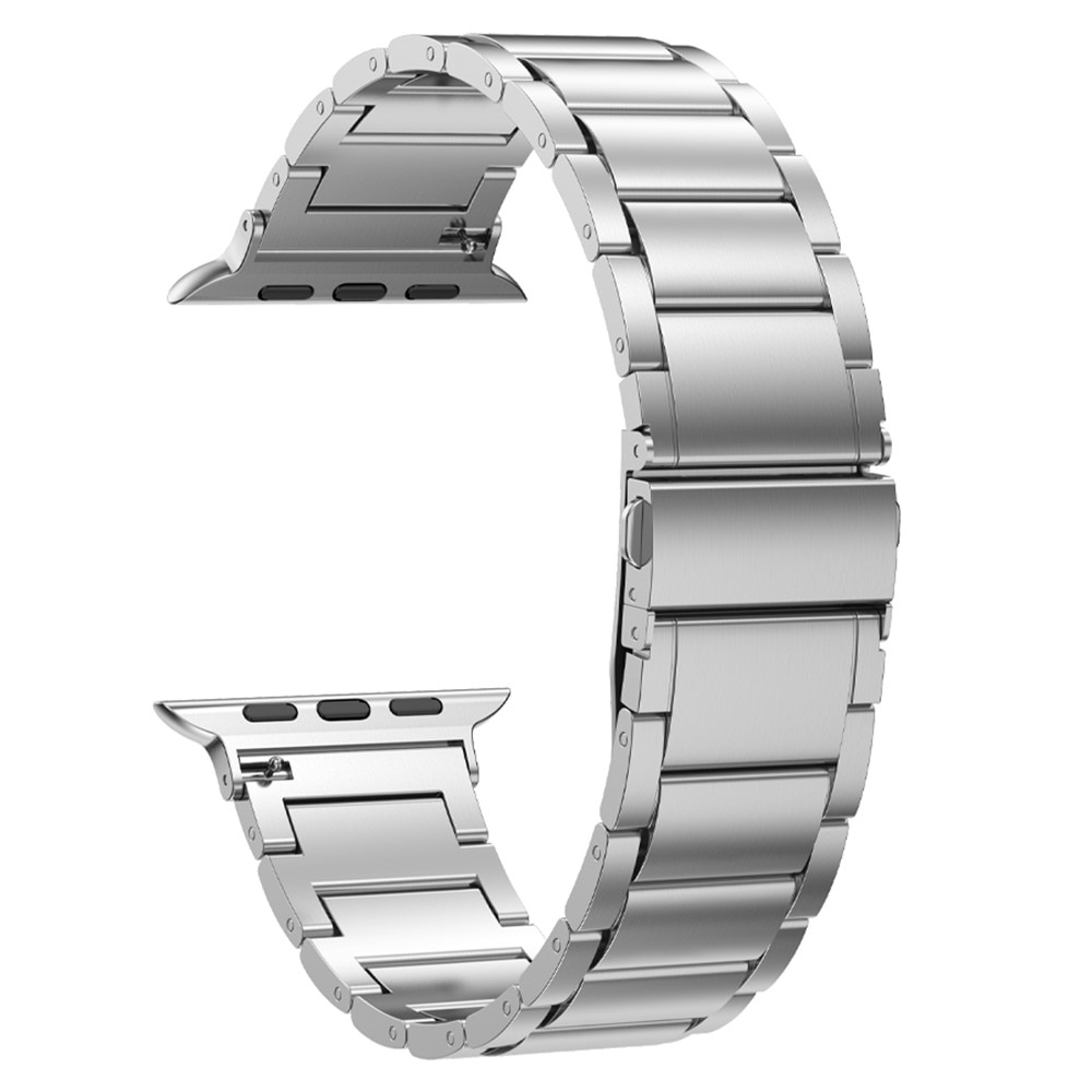 Apple Watch 45mm Series 7 Titanium Armband zilver