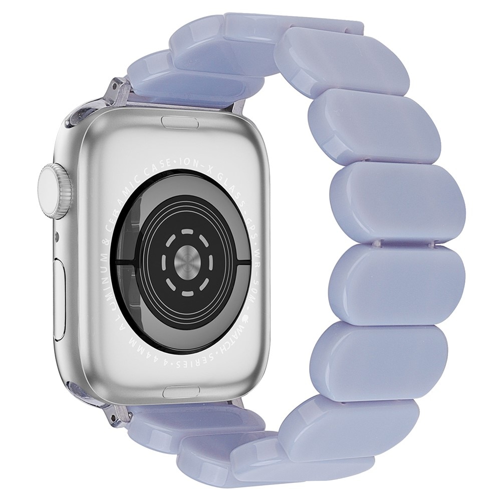 Apple Watch 41mm Series 8 Elastische resinarmband paars