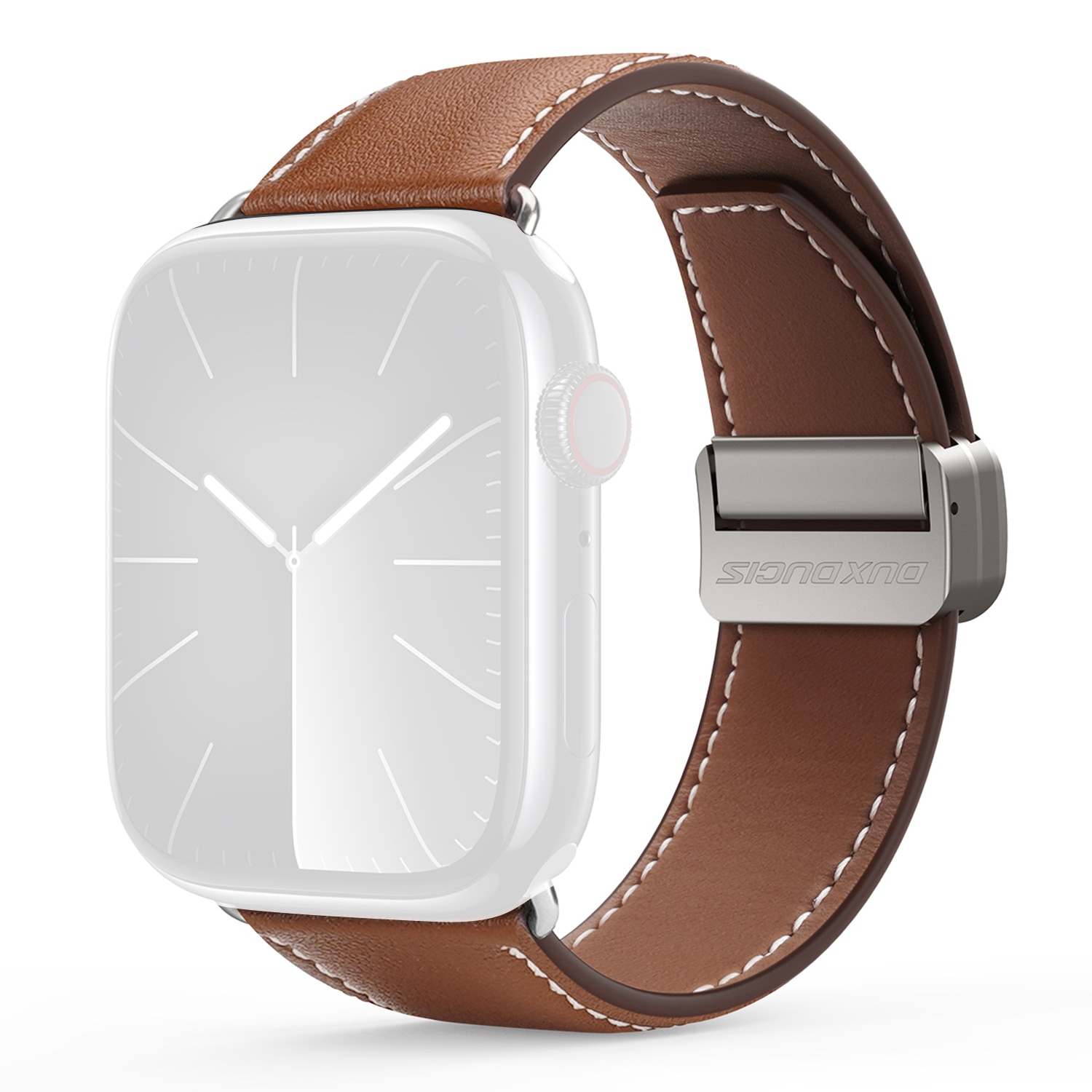 Leren Horlogeband Apple Watch Series 11 42mm Bruin