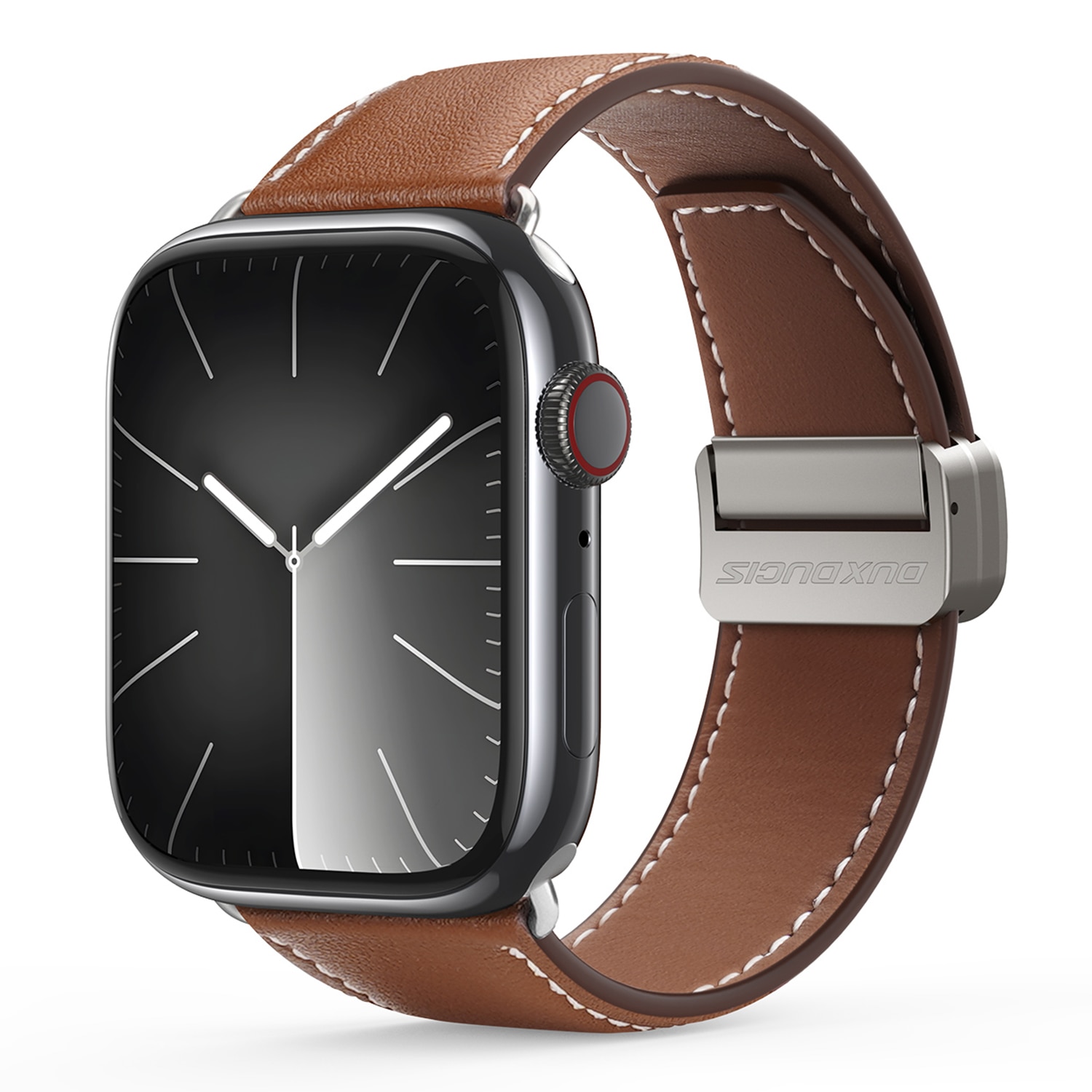Leren Horlogeband Apple Watch Series 11 42mm Bruin