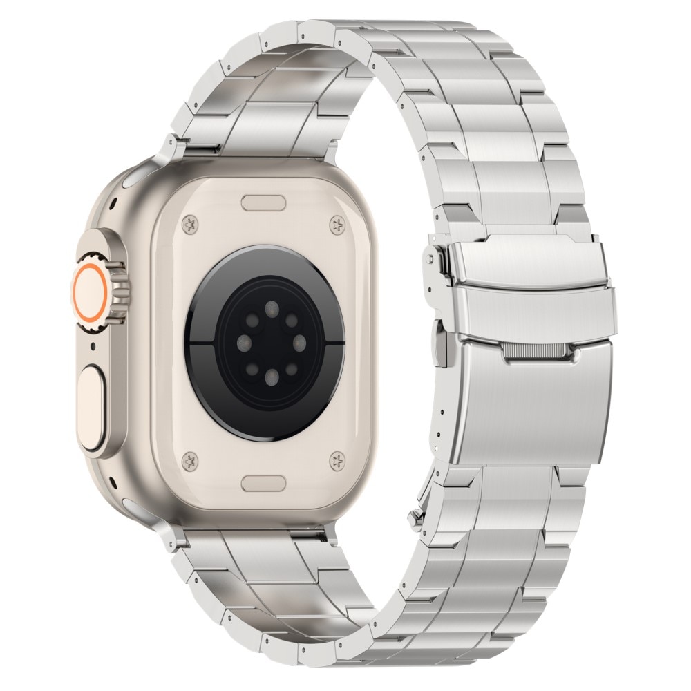 Elevate Titanium Armband Apple Watch 45mm Series 8 zilver