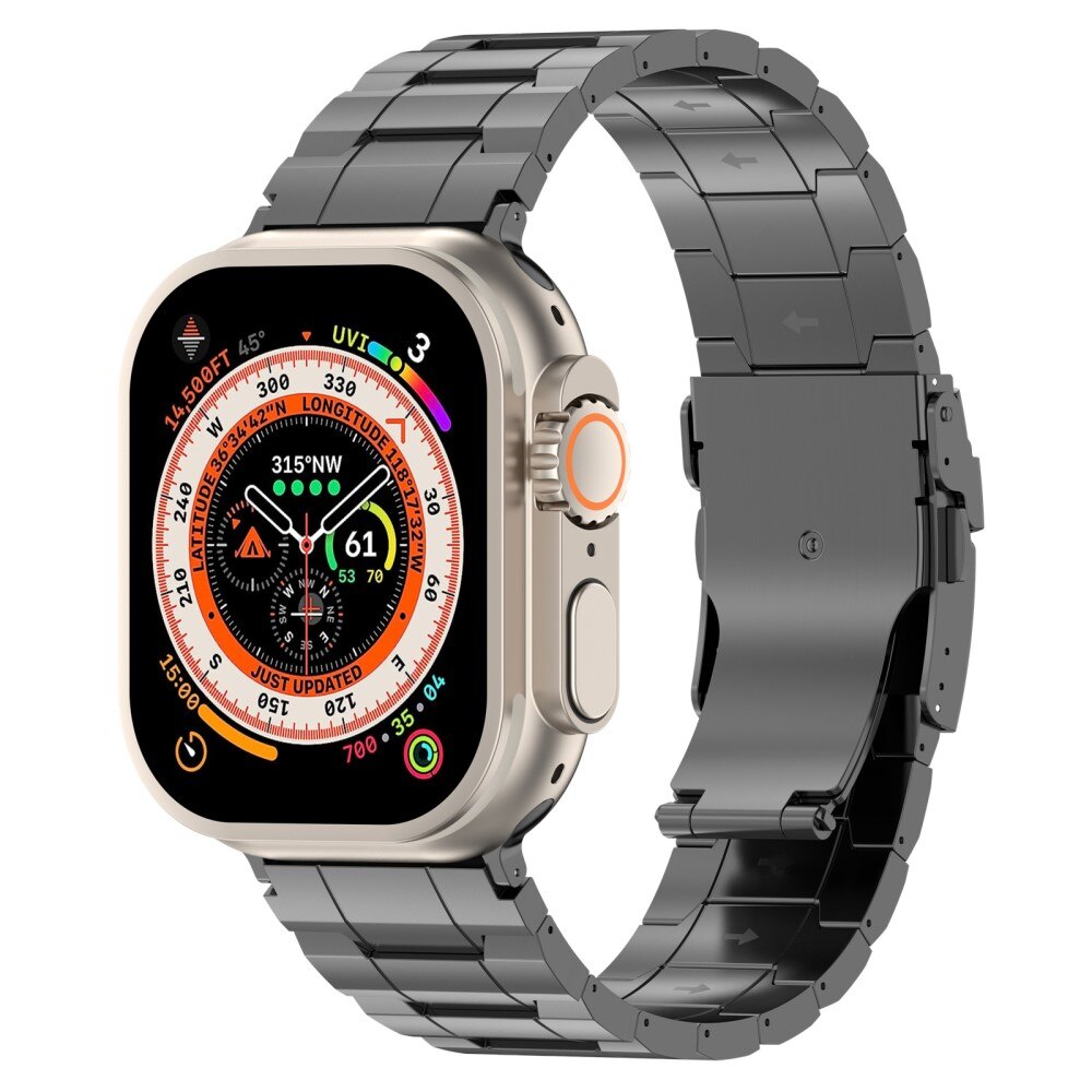 Elevate Titanium Armband Apple Watch 41mm Series 9 grijs