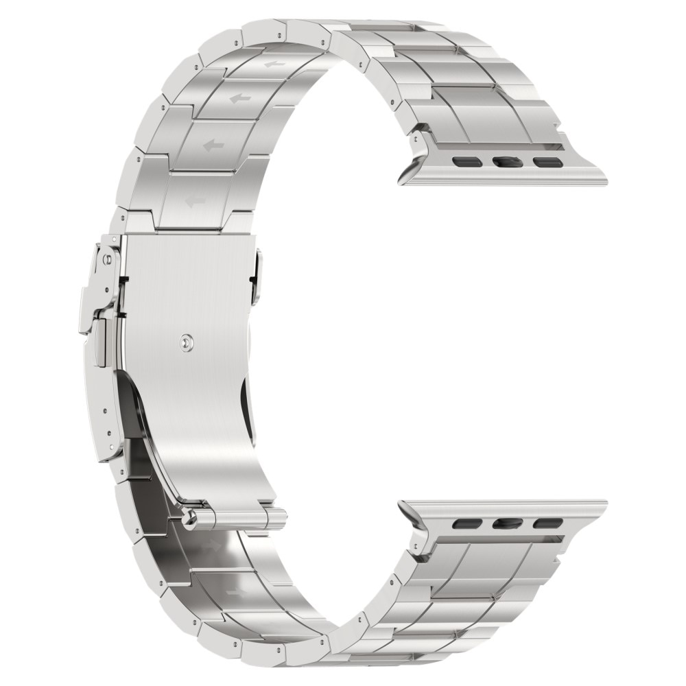Elevate Titanium Armband Apple Watch 41mm Series 7 zilver